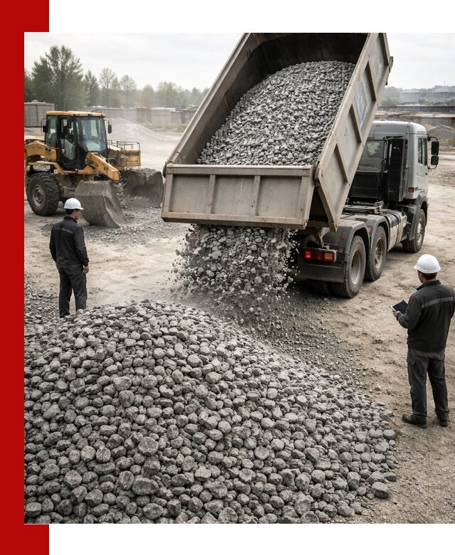 Доставка гранитного щебня фракции 20-40 в Ростове-на-Дону