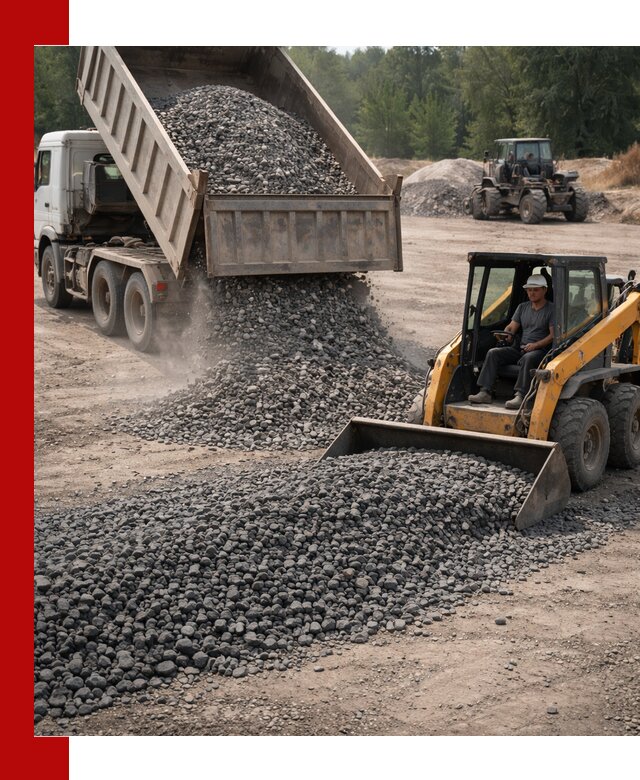 Гранитный щебень фракция 40-70 с доставкой в Ростове-на-Дону