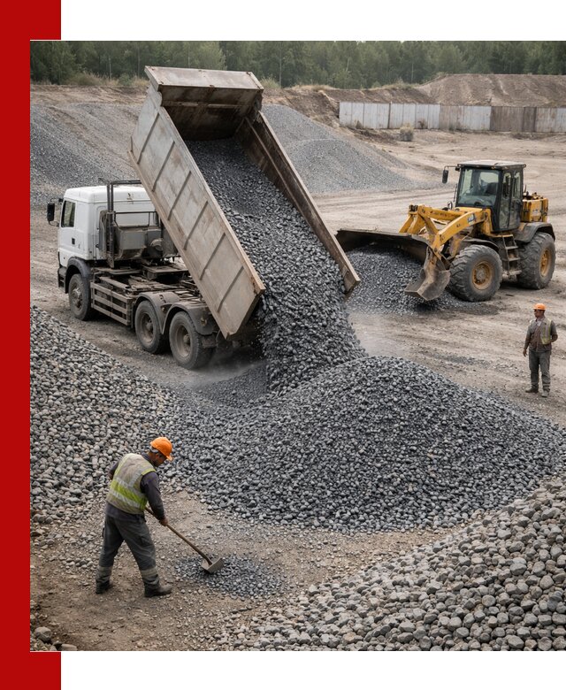 Щебень габбро-диабаз фр. 5-20 с доставкой в Ростове-на-Дону