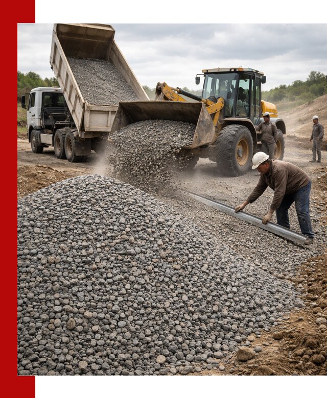Гравийный щебень фракция 5-20 с доставкой в Ростове-на-Дону