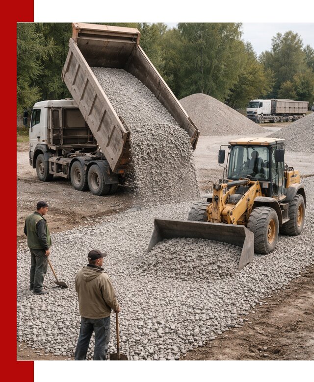 Купить гравийный щебень фракция 20-40 в Ростове-на-Дону с доставкой