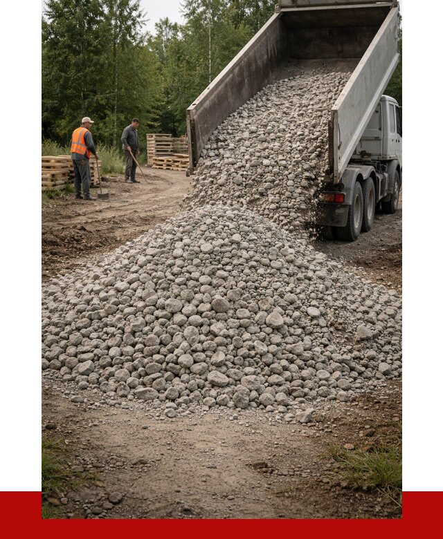 гравийный щебень фракция 70-120 в Ростове-на-Дону от 2555 р. ПРОНЕРУДРст