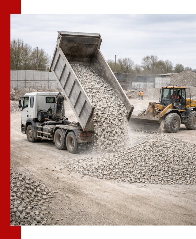 Доставка и продажа известнякового щебня в Ростове-на-Дону