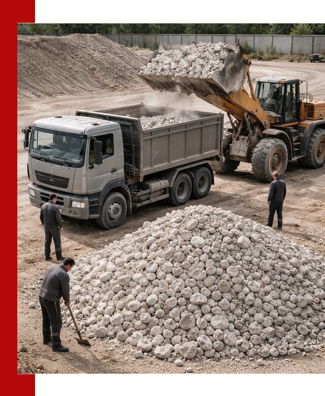 Известняковый щебень фракция 70–150 с доставкой в Ростове-на-Дону