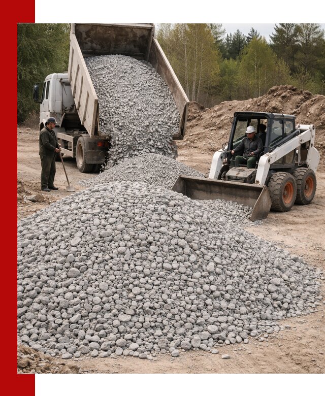 Доставка доломитового щебня в Ростове-на-Дону напрямую от карьера