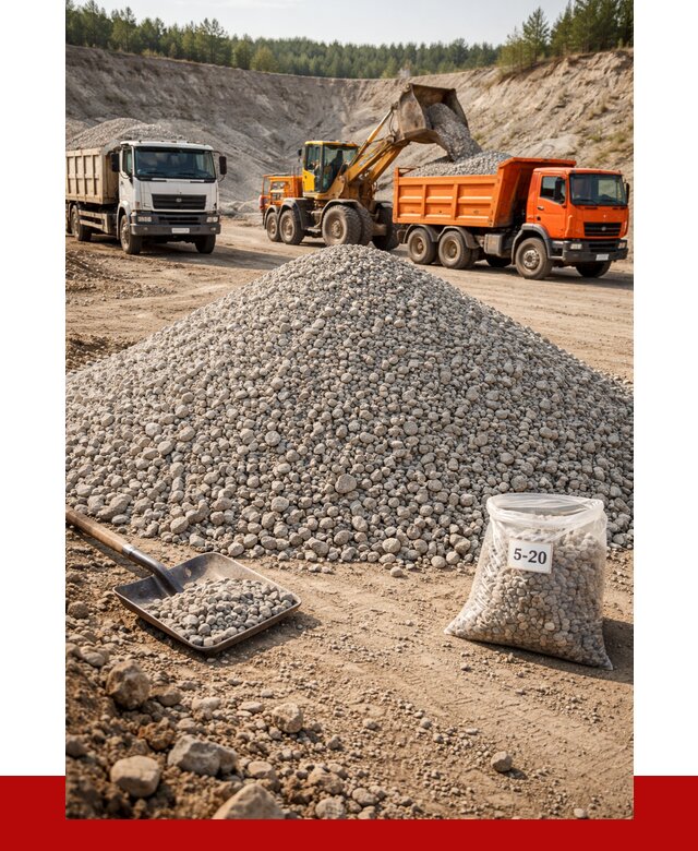 Доломитовый щебень фр. 5-20 в Ростове-на-Дону от 4380 р. | ПРОНЕРУДРст