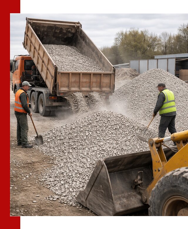 Доломитовый щебень фракции 5-20 с доставкой в Ростове-на-Дону