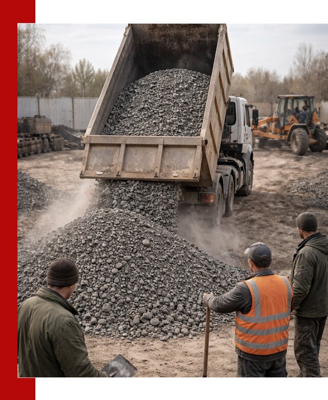 Доставка шлакового щебня в удобные сроки по выгодной цене в Ростове-на-Дону