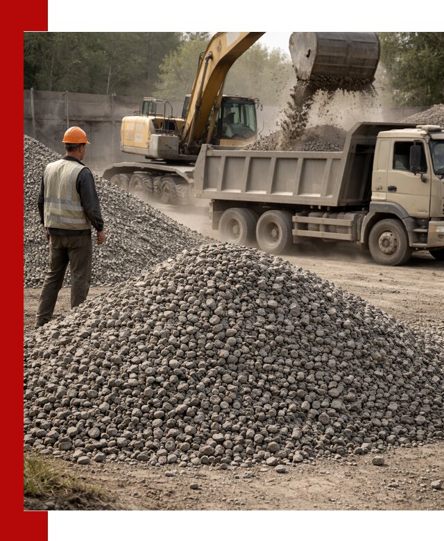 Шлаковый щебень фракция 5-20 с доставкой в Ростове-на-Дону