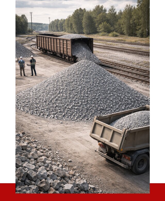 Железнодорожный щебень 20-60 в Ростове-на-Дону от 1773 р. | ПРОНЕРУДРст