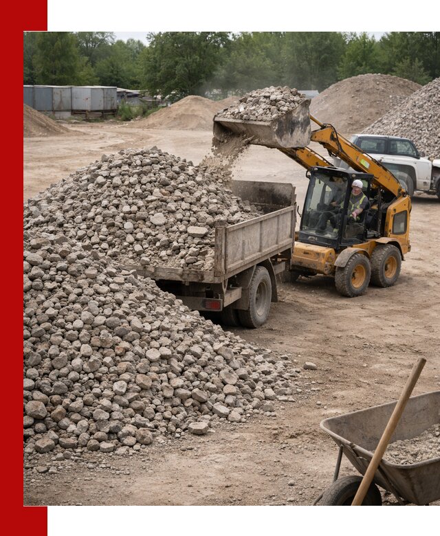Доставка вторичного щебня в Ростове-на-Дону для строительных работ