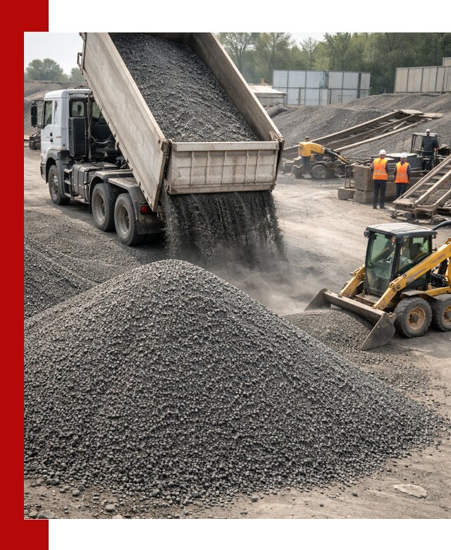Вторичный щебень фракция 0–5 с доставкой в Ростове-на-Дону