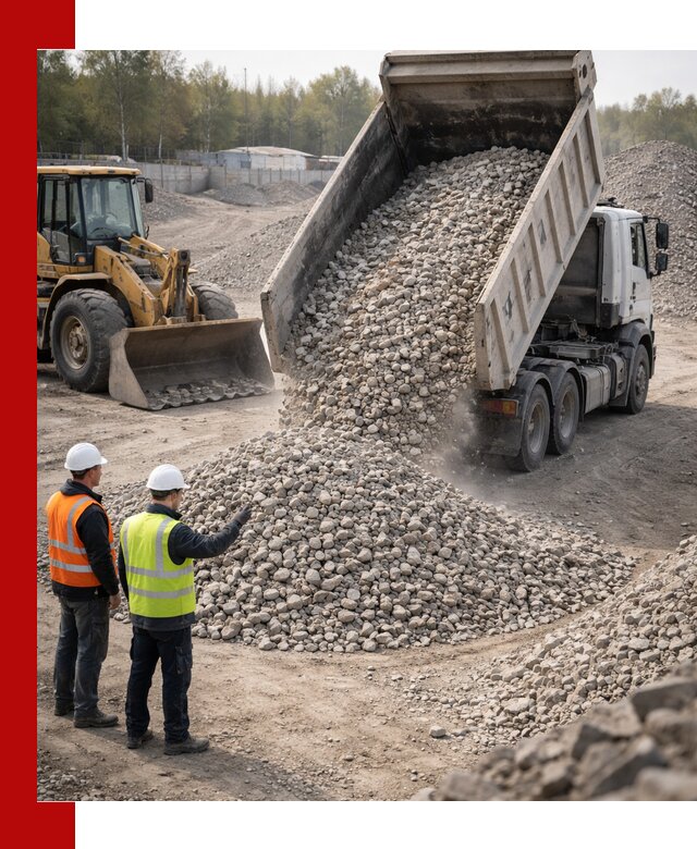 Вторичный щебень фракция 40–70 доставка в Ростове-на-Дону