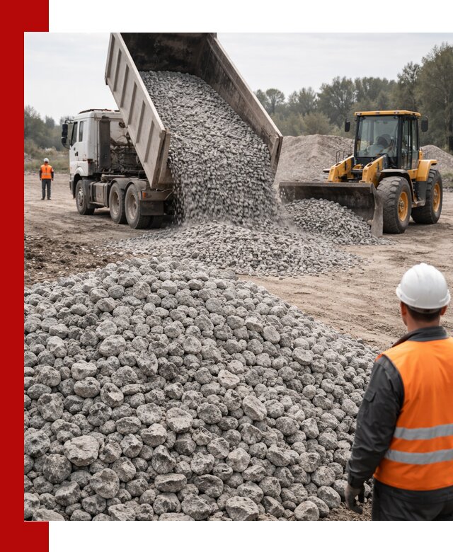 Доставка бетонного щебня фракции 20-40 в Ростове-на-Дону