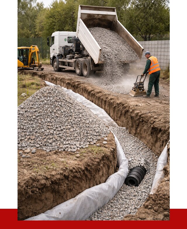 Щебень для дренажа в Ростове-на-Дону от 1929 р., ПРОНЕРУДРст доставка