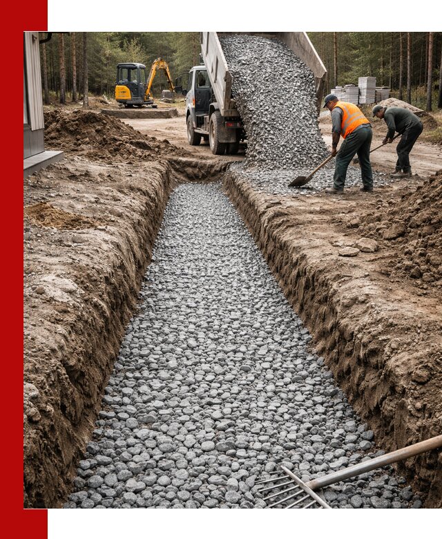 Щебень для дренажа с доставкой в Ростове-на-Дону высокого качества