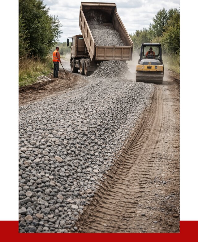 Щебень для отсыпки дороги в Ростове-на-Дону от 2816 р. ПРОНЕРУДРст