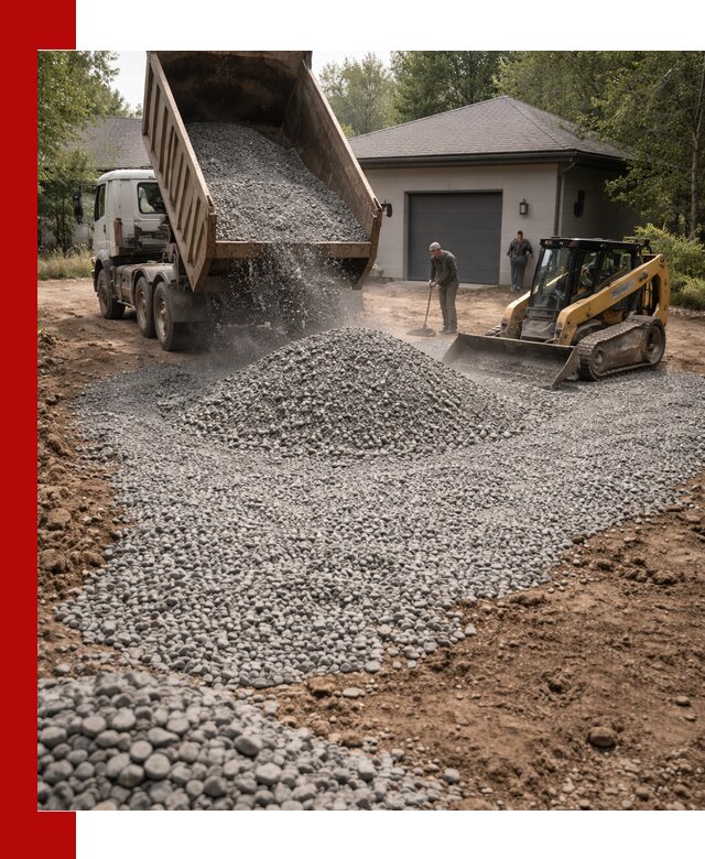 Щебень для парковки в Ростове-на-Дону: доставка и укладка качественного материала