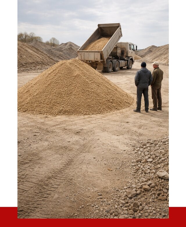 Карьерный песок крупнозернистый в Ростове-на-Дону от 8865 р | ПРОНЕРУДРст