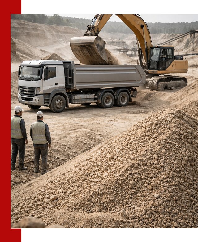 Карьерный крупнозернистый песок с доставкой в Ростове-на-Дону