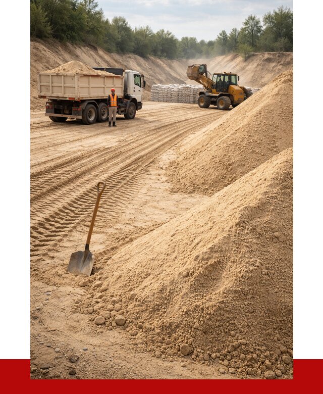 Карьерный песок мелкозернистый в Ростове-на-Дону от 9386 р. | ПРОНЕРУДРст