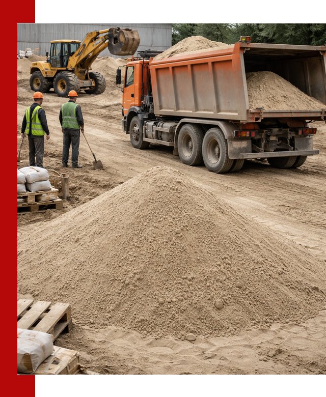 Доставка и продажа мытого речного песка в Ростове-на-Дону
