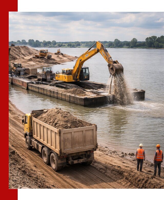 Намывной песок с доставкой в Ростове-на-Дону оптом и в розницу