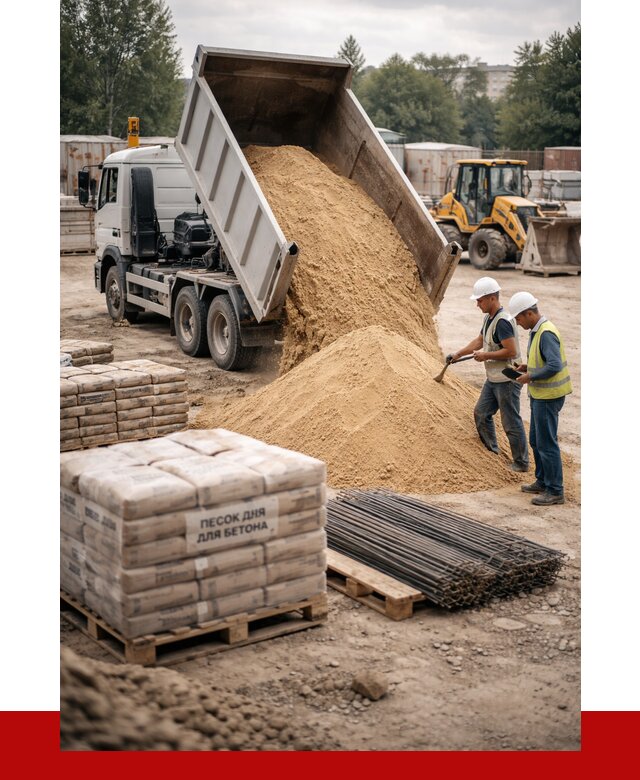 Песок для бетона в Ростове-на-Дону от 2607 р. с доставкой, ПРОНЕРУДРст