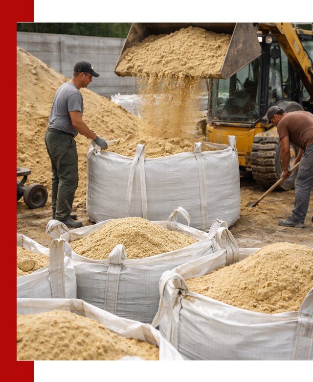 Поставка качественного песка для кладки в Ростове-на-Дону