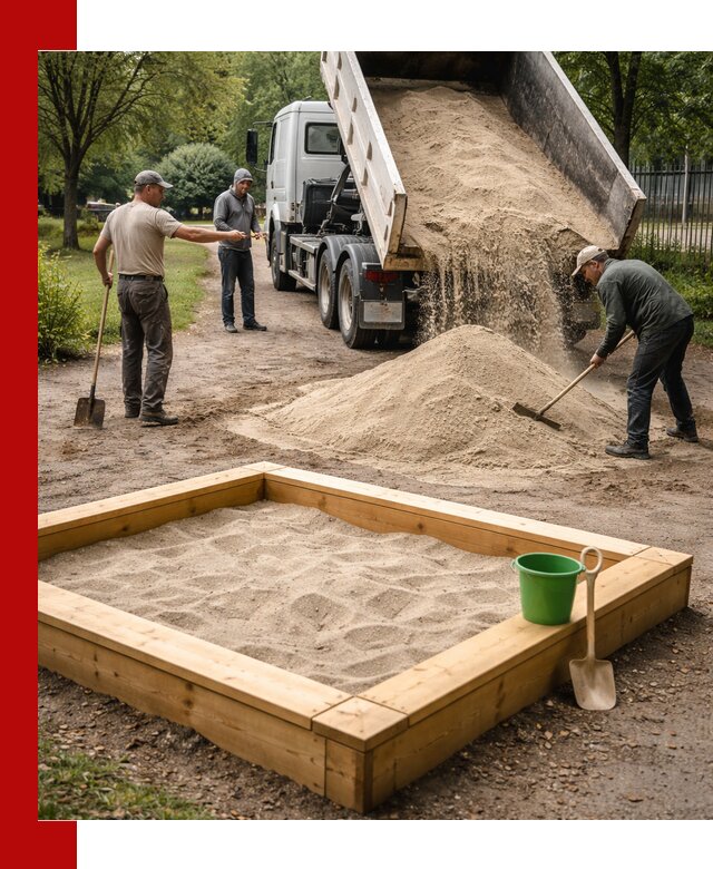 Песок для песочницы с доставкой в Ростове-на-Дону недорого и чистый