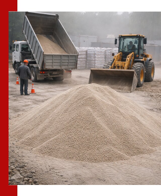 Кварцевый песок фракция 0–8 для стройработ в Ростове-на-Дону