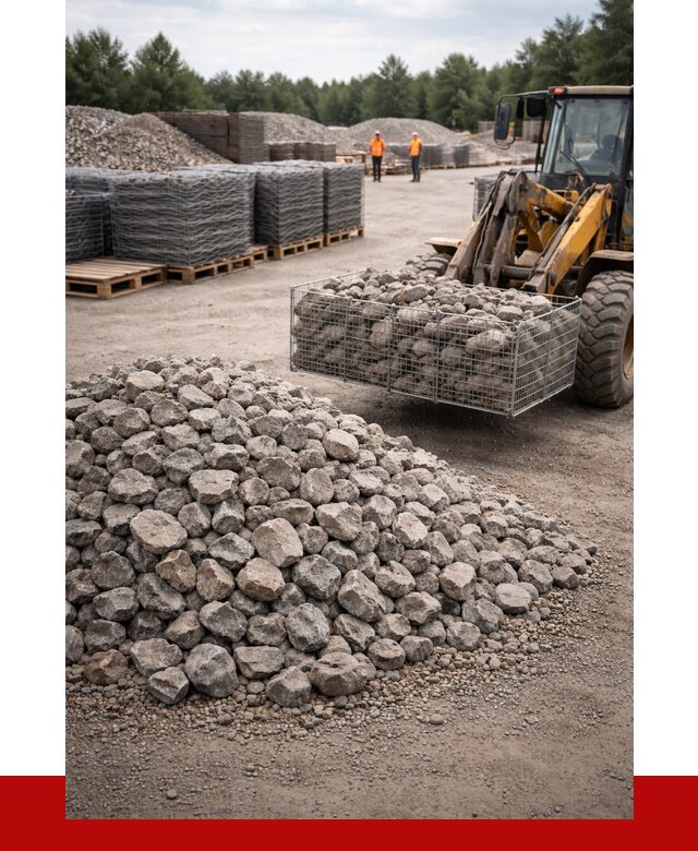 Камень для габионов фракция 70-150 в Ростове-на-Дону от 4380 р. | ПРОНЕРУДРст