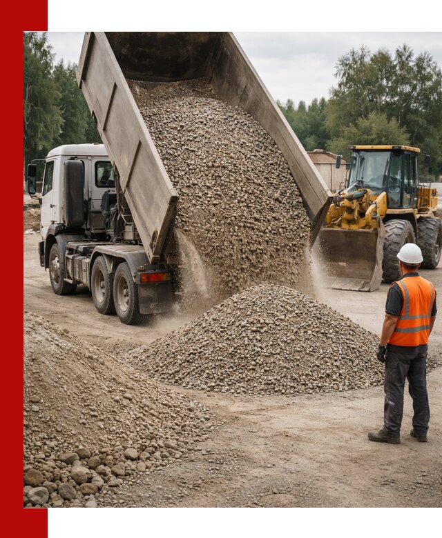 Доставка щпс в Ростове-на-Дону — щебеночно-песчаная смесь под заборы и дорожки