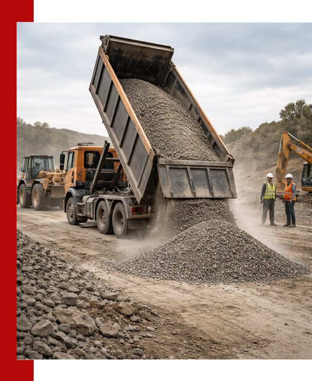 Щебёночно-песчаная смесь ЩПС С1 с доставкой в Ростове-на-Дону