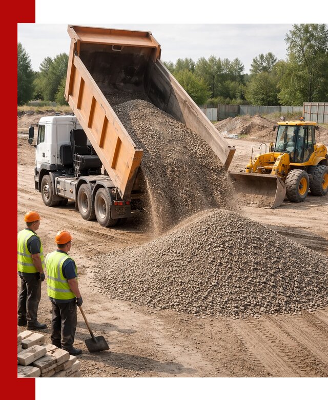 Доставка щебёночно-песчаной смеси ЩПС С7 в Ростове-на-Дону