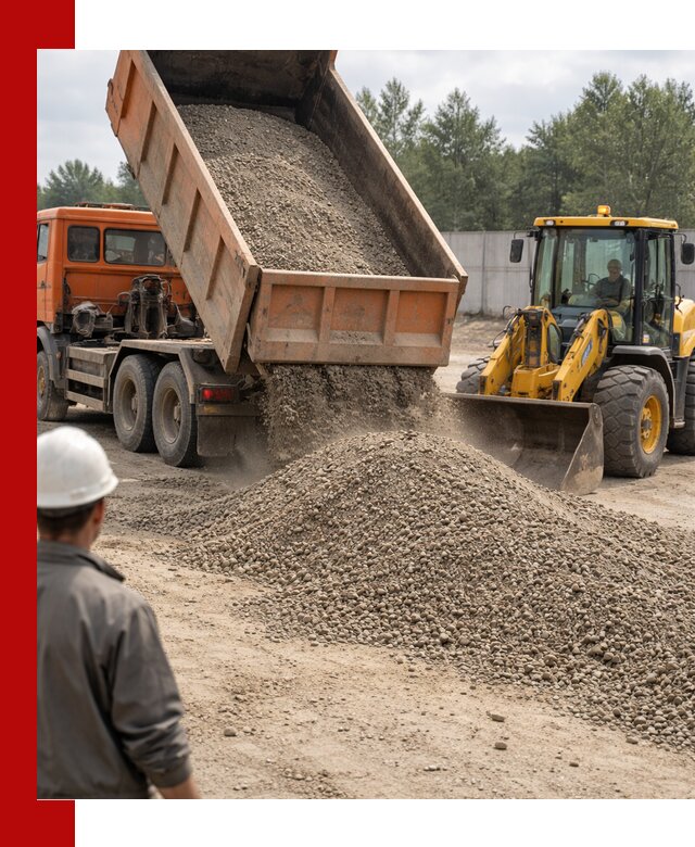 Доставка щпс С8 самосвалами в Ростове-на-Дону от производителя