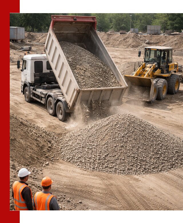 Щебень с песком (ЩГПС С2) с доставкой в Ростове-на-Дону