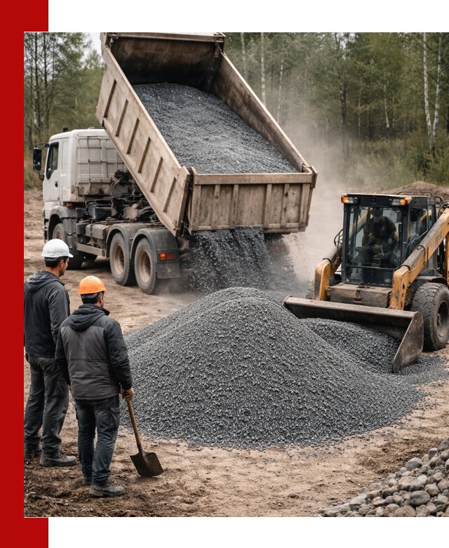 Гранитный отсев 0-5 с доставкой и разгрузкой в Ростове-на-Дону