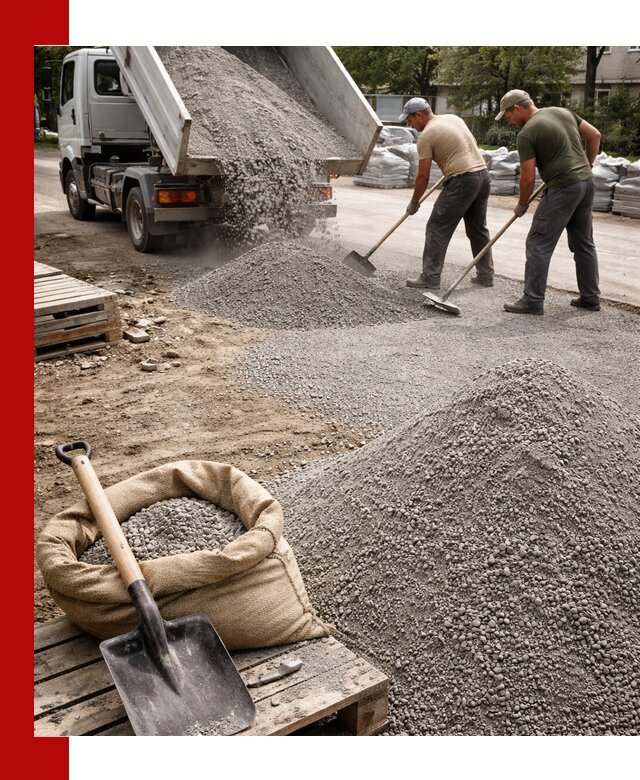 Отсев для тротуарной плитки в Ростове-на-Дону — доставка и укладка