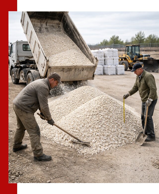Мраморная крошка с доставкой и разгрузкой в Ростове-на-Дону