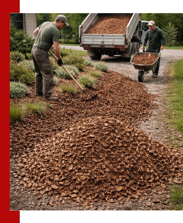 Крошка для мульчирования с доставкой в Ростове-на-Дону