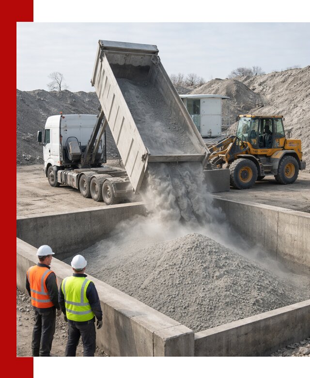 Доставка цемента навалом в Ростове-на-Дону крупными партиями