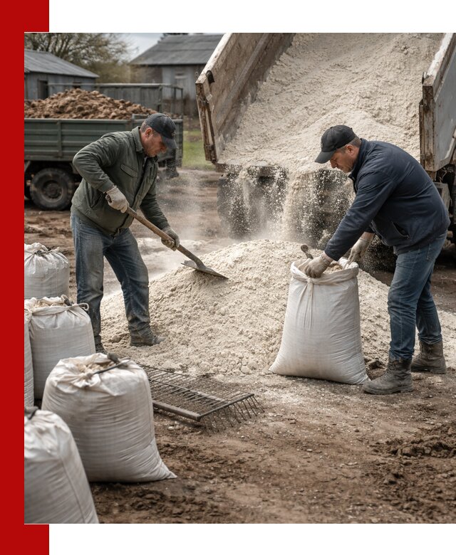 Доставка извести пушонки в Ростове-на-Дону оптом и мелким оптом