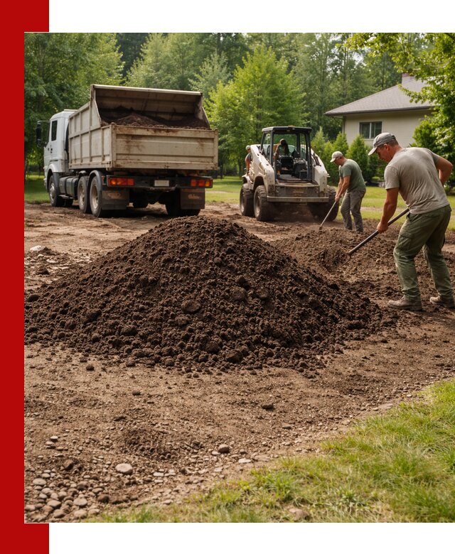 Доставка и укладка грунта для газона в Ростове-на-Дону