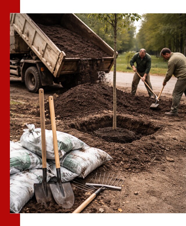 Грунт для посадки деревьев в Ростове-на-Дону — доставка и подготовка почвы