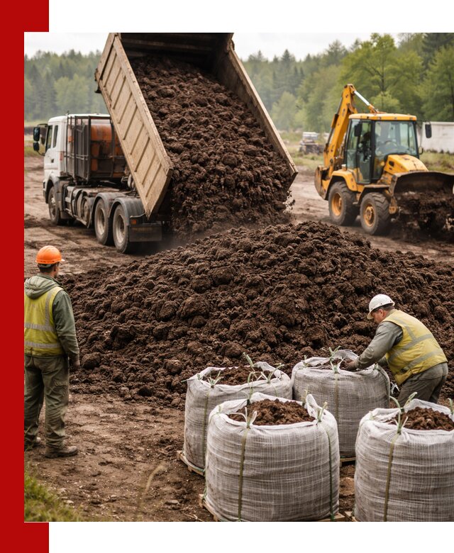 Доставка нейтрального торфа в Ростове-на-Дону оптом и в розницу