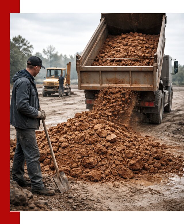 Глина для засыпки в Ростове-на-Дону с доставкой самосвалами