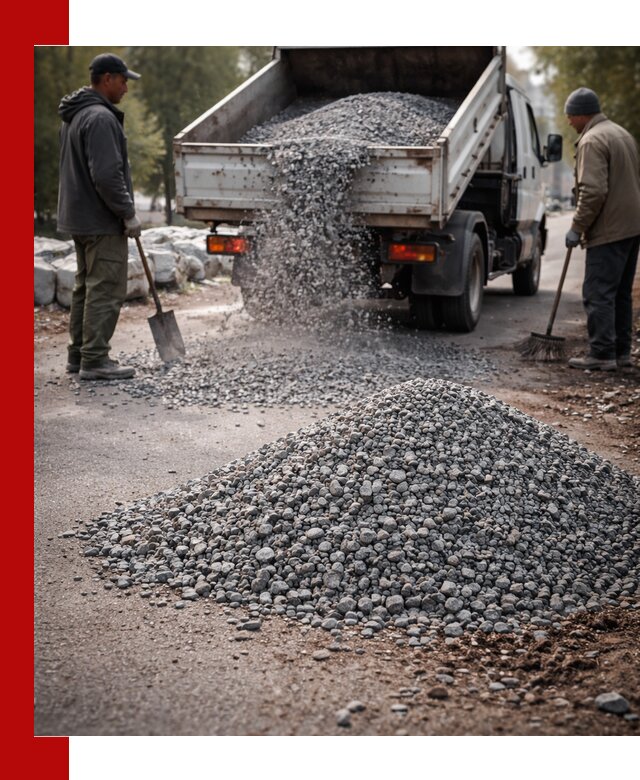 Гранитная крошка для посыпки дорог и тротуаров в Ростове-на-Дону