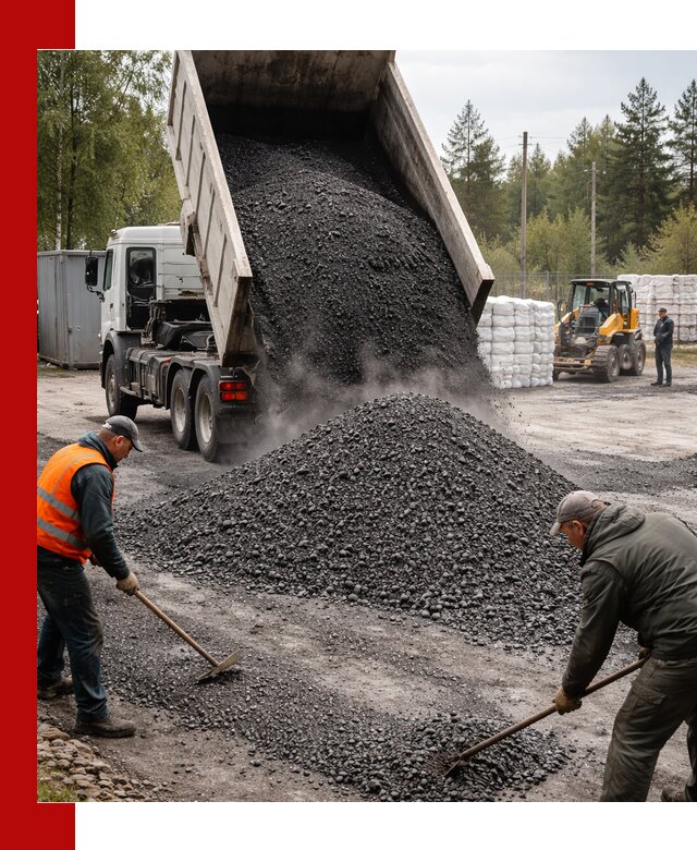 Доставка и продажа асфальтного гранулята в Ростове-на-Дону