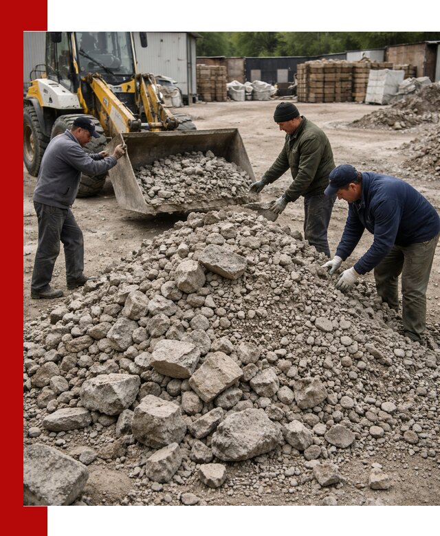 Демонтаж и вывоз бой бетона в Ростове-на-Дону